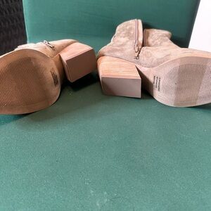 BP Tan Suede Heeled Boots